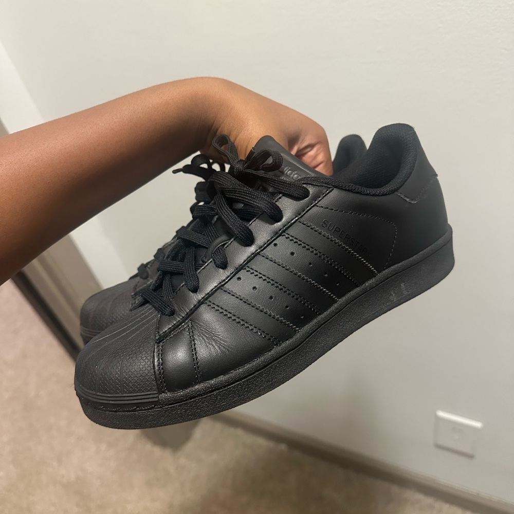 Adidas Superstar All-Black Sneakers